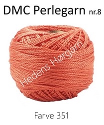 DMC Perlegarn nr. 8 farve 351